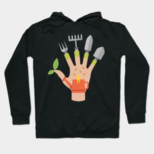 Funny Plant Lady Gift - Edward Gardening Hands Hoodie